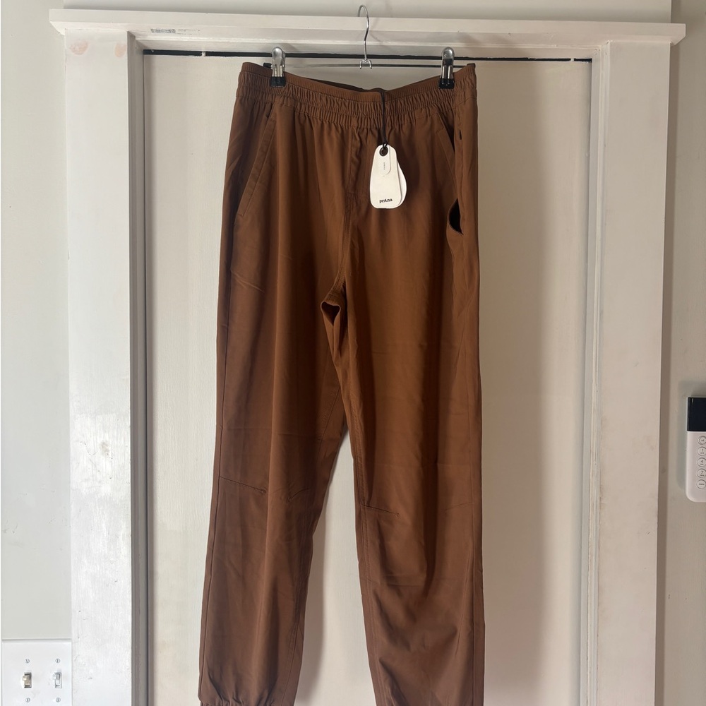 Prana Women’s Wonderland Rocks EWaist Tan Joggers M - NWT